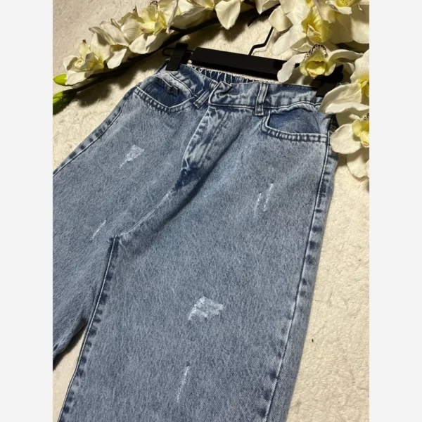 شلوار واید پشت کش بغل راو دمپا کات کد 2 - Image 6