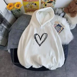 هودی تو کرکی طرح قلب دخترانه و زنانه کد 65