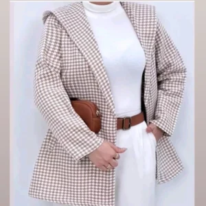 پالتو زنانه و دخترانه کلاه دار کد19