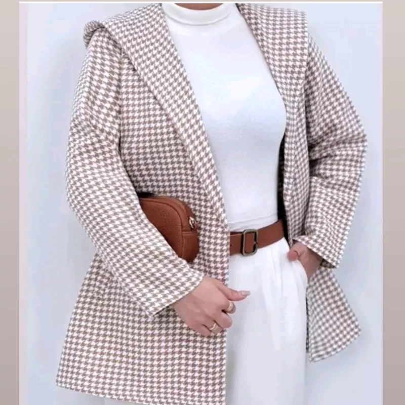 پالتو زنانه و دخترانه کلاه دار کد19