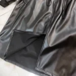 پالتو بلند چرم زنانه کد 18