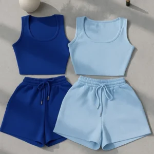 ست تاپ و شورتک زنانه و دخترانه کد 53