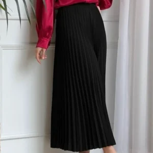 دامن بلند پلیسه ای زنانه ودخترانه کد 93